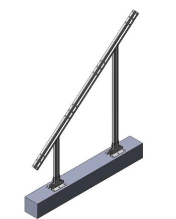 Orima Solar Beeta Double Easy Rail maa-asennusteline