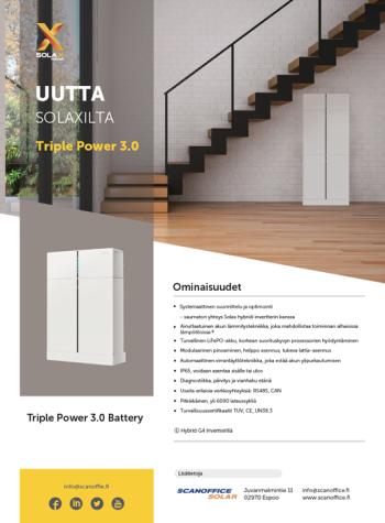 Solax Triple Power 3.0 akusto -esite, 10 kpl