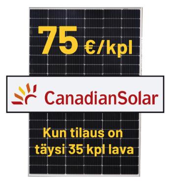 Canadian Solar CS6W-MB-AG 540Wp Half-cut -aurinkopaneeli
